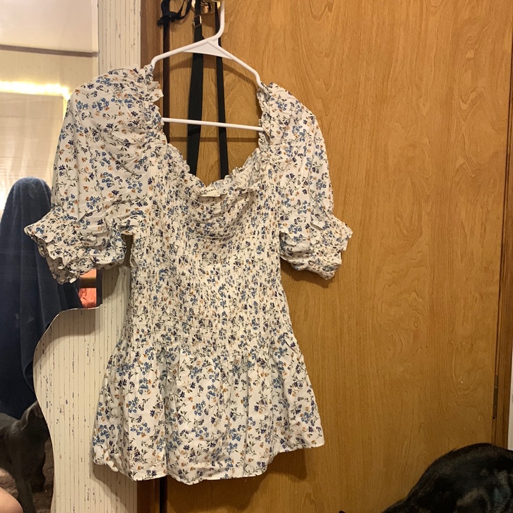 Floral off the shoulder top